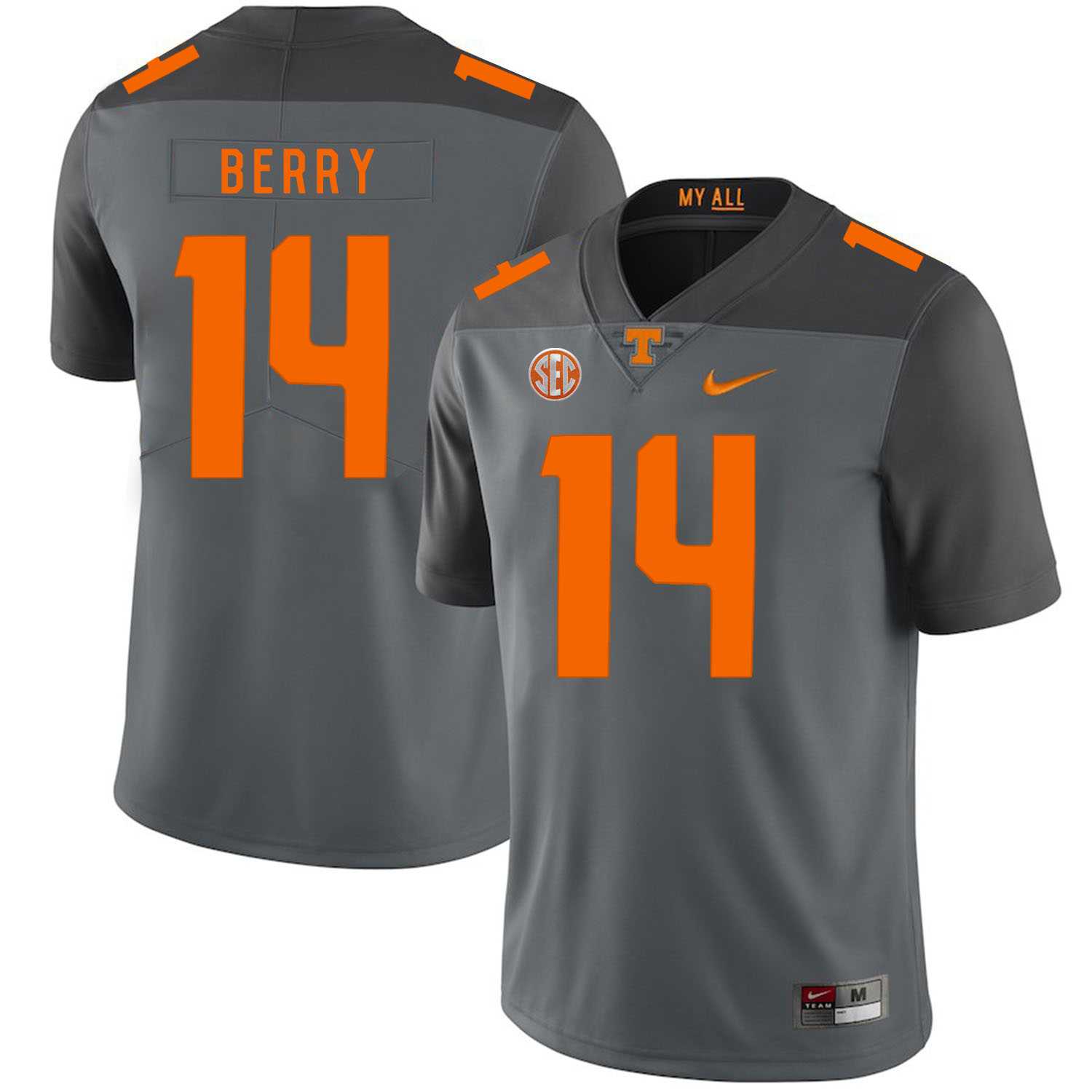 Tennessee Volunteers 14 Eric Berry Gray Nike College Football Jersey Dzhi,We sell and wholesale Tennessee Volunteers 14 Eric Berry Gray Nike College Football Jersey Dzhi on line form chian!